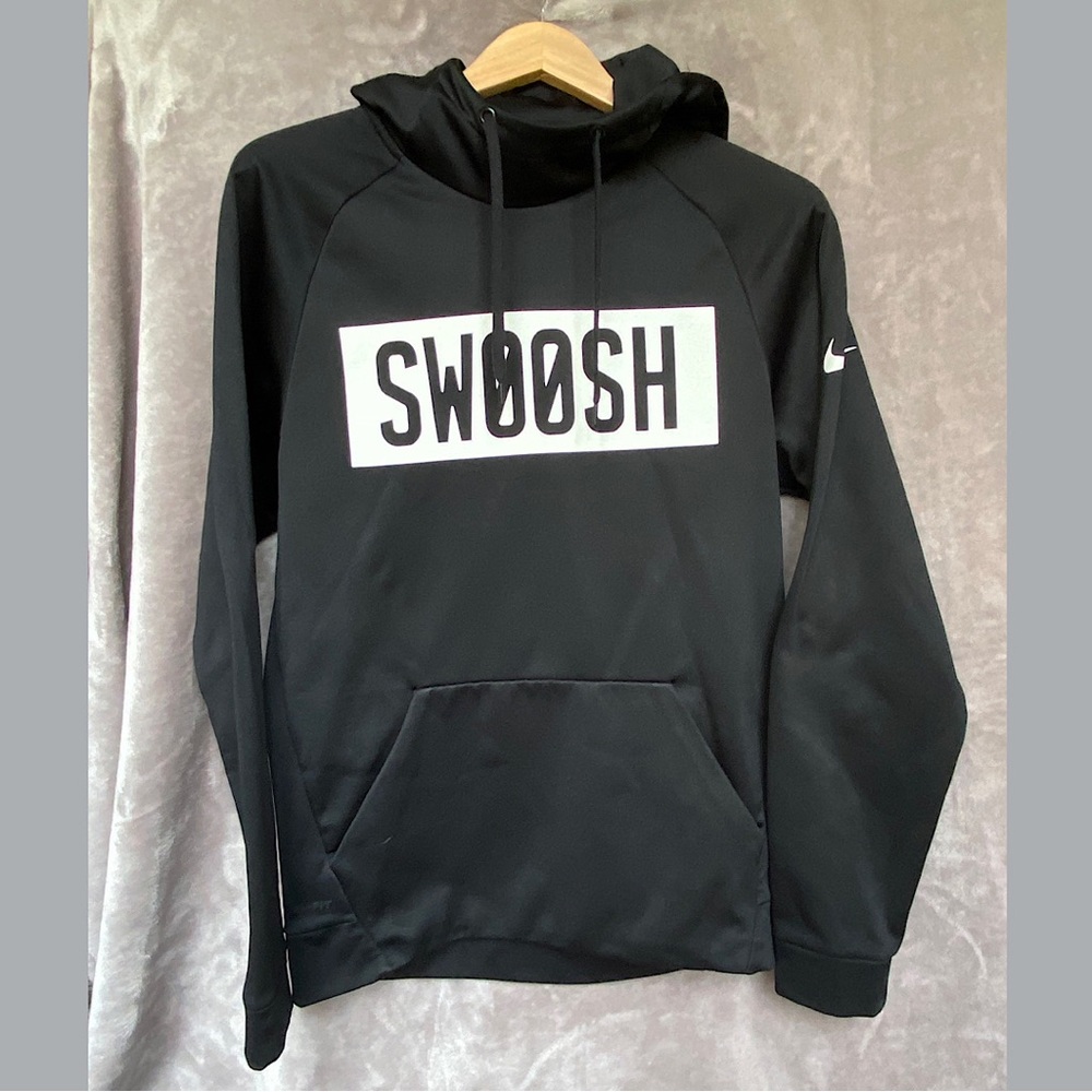 🎉Nike Dri-Fit Hooded Sweatshirt, Size Men's Small, Black/White